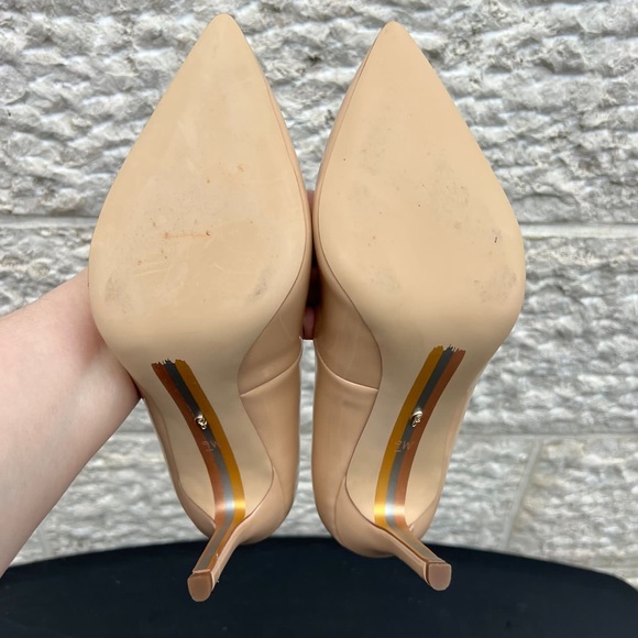 Sam Edelman Women’s Hazel Beige Blush Patent Leather Pump - Picture 8 of 8